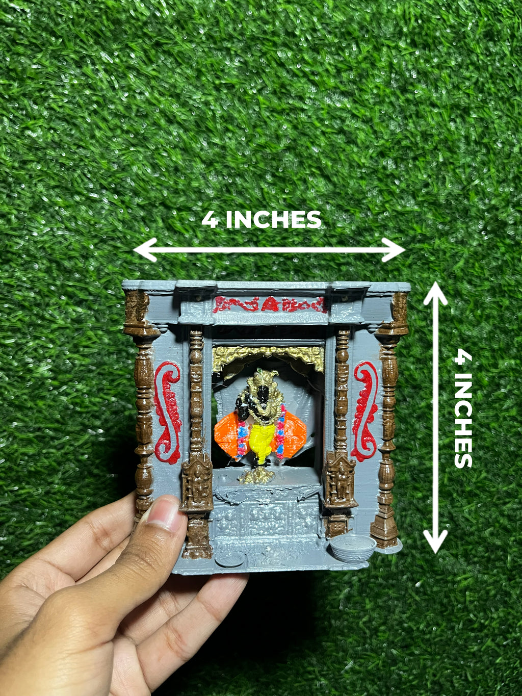 Bake Bihari–Inspired 3D Printed Mandir | Special Edition | 3Layered |3D HOME DECOR GIFTING |