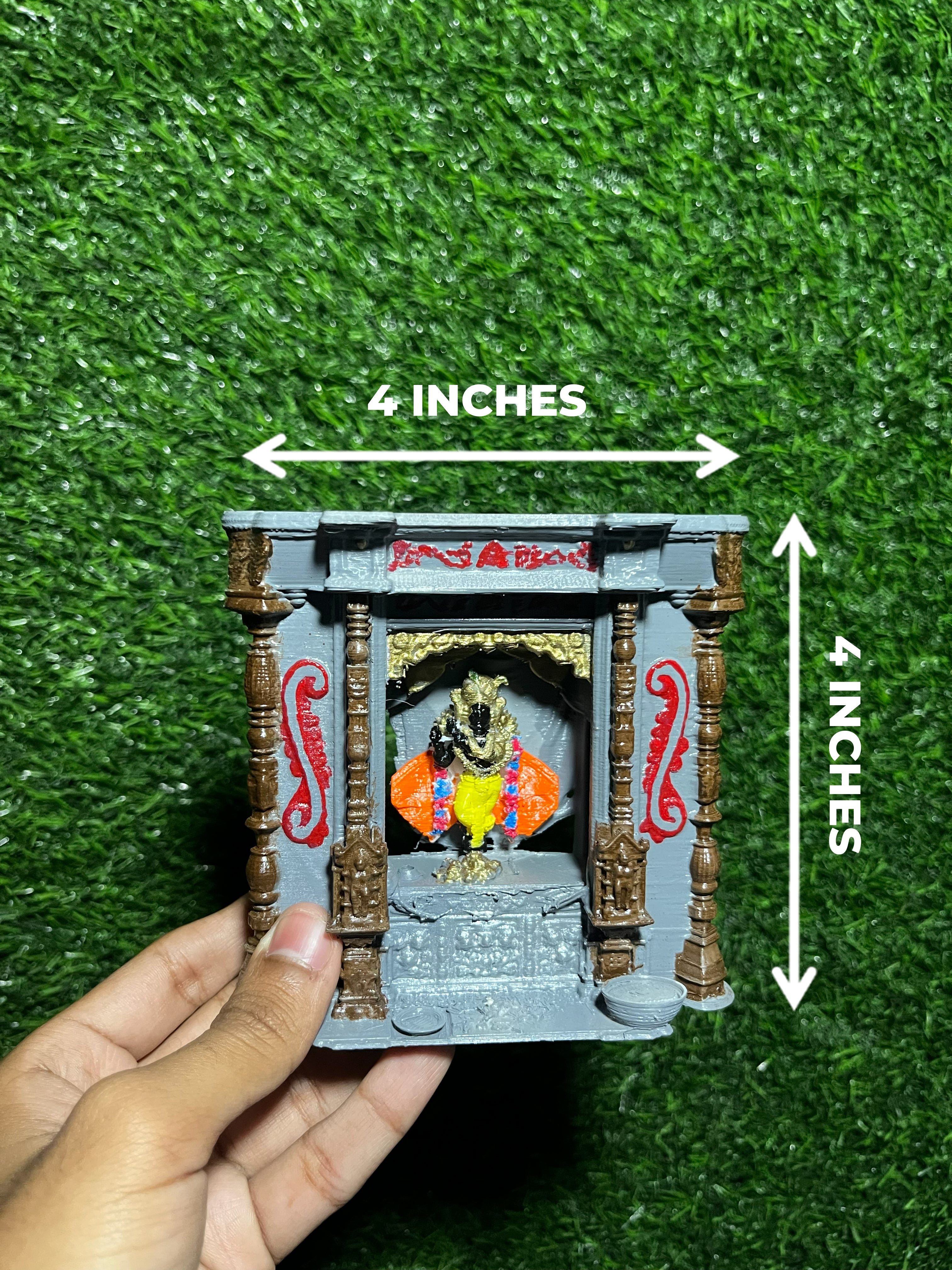 Bake Bihari–Inspired 3D Printed Mandir | Special Edition | 3Layered |3D HOME DECOR GIFTING |