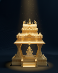 South Indian Design Table Top Temple with LED Light | 3Layered | HOME DECOR |