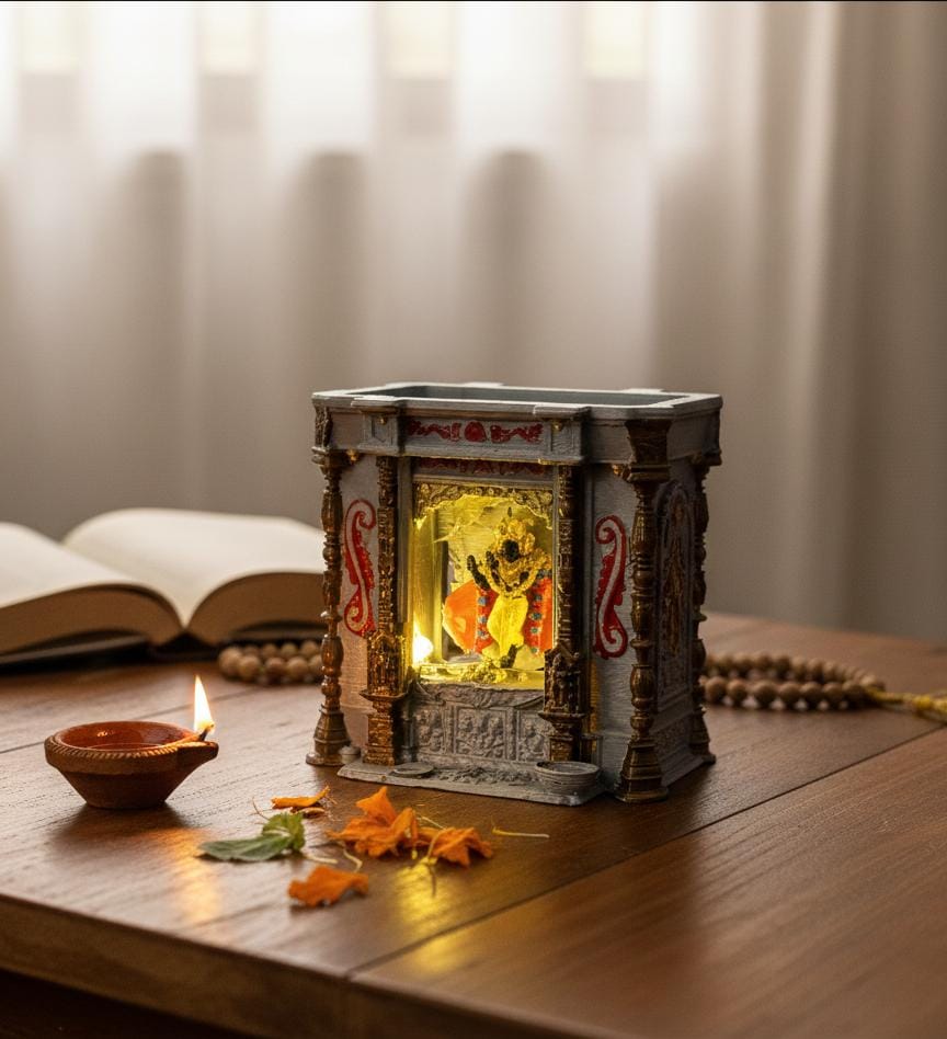 Bake Bihari–Inspired 3D Printed Mandir | Special Edition | 3Layered |3D HOME DECOR GIFTING |