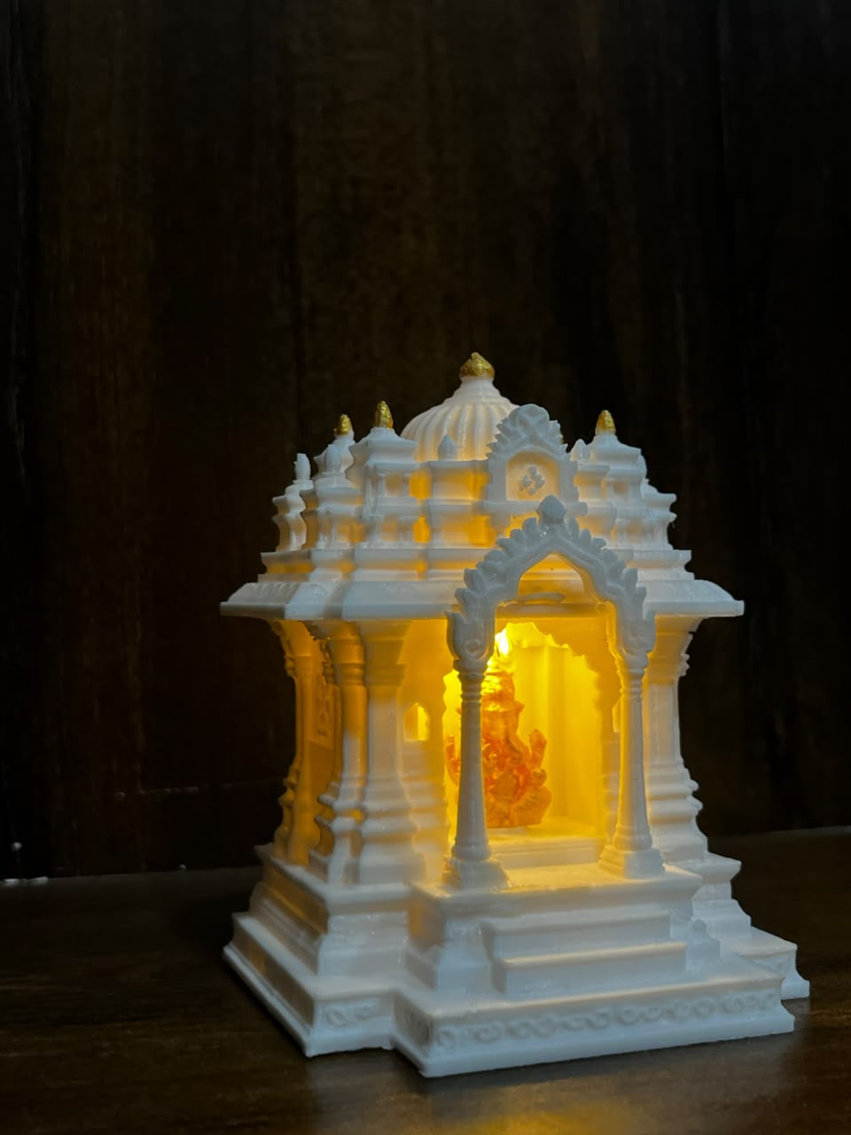 INDIAN TEMPLE WITH LED | CAR DASHBOARD | MINI MANDIR BY 3LAYERED |